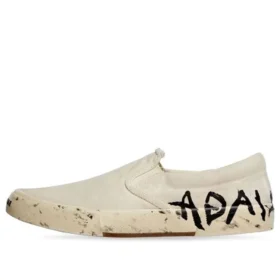 Paris Low-Top-Slip-On-Schuhe «Washed White Cotton» 710295W3RR59010