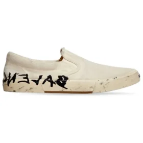 Paris Low-Top-Slip-On-Schuhe «Washed White Cotton» 710295W3RR59010