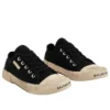 Paris Low-Top-Sneaker «Black Destroyed Cotton and White Rubber» 688757W3RC21090