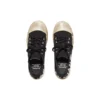 Paris Low-Top-Sneaker «Black Destroyed Cotton and White Rubber with Graffiti» 688754W3RR51099