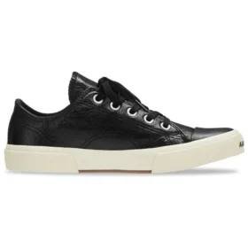 Paris Low-Top-Sneaker «Black Leather and White Rubber» 688757W3RCB1090