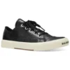 Paris Low-Top-Sneaker «Black Leather and White Rubber» 688757W3RCB1090