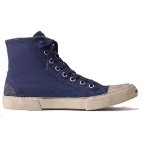 Paris Low-Top-Sneaker «Indigo Destroyed Cotton and White Rubber» 688752W3RC14990