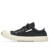 Paris Low-Top-Sneaker «Schwarze, zerrissene Baumwolle und weisses Gummi» 688754W3RC21090