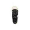 Paris Low-Top-Sneaker «Schwarze, zerrissene Baumwolle und weisses Gummi» 688754W3RC21090