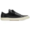 Paris Low-Top-Sneaker «Schwarze, zerrissene Baumwolle und weisses Gummi» 688754W3RCB1090