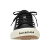 Paris Low-Top-Sneaker «Schwarze, zerrissene Baumwolle und weisses Gummi» 688754W3RCB1090