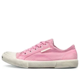Paris Low-Top-Sneaker «Washed Pink Cotton and White Rubber» 688757W3RC25590
