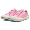 Paris Low-Top-Sneaker «Washed Pink Cotton and White Rubber» 688757W3RC25590