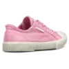Paris Low-Top-Sneaker «Washed Pink Cotton and White Rubber» 688757W3RC25590