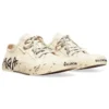 Paris Low-Top-Sneaker «Weisse, zerrissene Baumwolle und weisser Gummi mit Graffiti» 688757W3RR59010