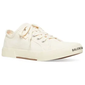 Paris Low-Top-Sneaker «White Destroyed Cotton and White Rubber» 688757W3RC59090