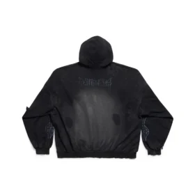 Paris Moon No Pocket Hoodie Oversized «Black Faded» 744462TOVE31055