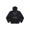 Paris Moon Oberbekleidung Oversize-Hoodie mit Reissverschluss «Schwarz» 744444TOVE51055