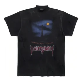 Paris Moon T-Shirt Oversize «Black Faded» 739028TOVE41055