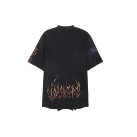 Paris Moon Upside Down T-Shirt Oversized «Black Faded» 698811TOVT31055