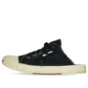 Paris Pantoletten «Schwarze, zerrissene Baumwolle und weisses Gummi» 693953W3RC31090