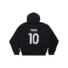 Paris Soccer Zip-up Hoodie, Medium Fit «Black White» 744457TPVS61070