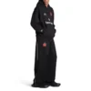 Paris Soccer Zip-up Hoodie, Medium Fit «Black White» 744457TPVS61070