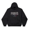 Paris Strass Hoodie Large Fit «Black» 803265TRVL41000