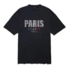 Paris Strass-T-Shirt-Kleid «Schwarz» 777750TRVL71000