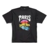 Paris Tropical T-Shirt Medium Fit «Schwarz» 764235TPVL91569