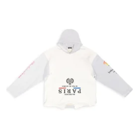 Paris Upside Down Hoodie Oversized «White» 698156TMVD19000