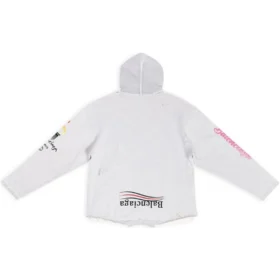 Paris Upside Down Hoodie Oversized «White» 698156TMVD19000