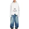 Paris Upside Down Hoodie Oversized «White» 698156TMVD19000