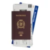Pass-Geldbörse lang mit 2 Billettenfächern «Dark Red» 7877772AA3R6027