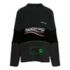 Political Campaign gerippter Panel-Pullover «Grey» 675293T32011281