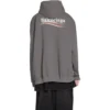 Political Campaign Hoodie in weiter Passform «Grey» 620973TNVG6