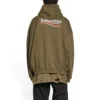 Political Campaign Hoodie in weiter Passform «Khaki» 620973TKVI92463