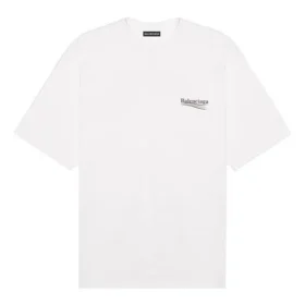 Political Campaign Kurzarm-T-Shirt Weiss 620941TIV529040