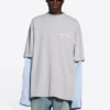 Political Campaign Layer T-Shirt «Grey» 671401TKVJ11379