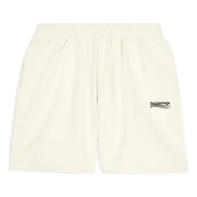 Political Campaign Sweat-Shorts «Beige» 676137TKVI98962
