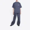 Political Campaign T-Shirt, mittlere Passform «Dunkelgrau-Weiss» 620967TKVJ11366