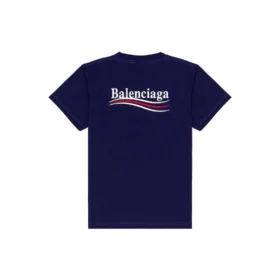 Political Campaign T-Shirt, mittlere Passform «Pacific Blue White» 620967TKVJ11195