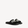 Pool-Sandalen für Herren in Schwarz/Weiss