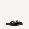 Pool-Sandalen für Herren in Schwarz/Weiss