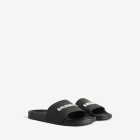 Pool-Sandalen für Herren in Schwarz/Weiss