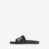 Pool-Sandalen für Herren in Schwarz/Weiss