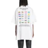 Pride 22 Oversize-T-Shirt aus Baumwolle «Weiss Schwarz» 694576TMVO20904