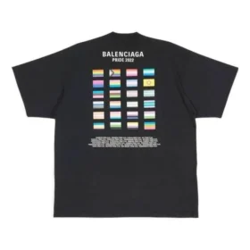 Pride 22 Oversized-Baumwoll-T-Shirt «Black White» 694576TMVO21070