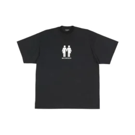 Pride 22 Oversized-Baumwoll-T-Shirt «Black White» 694576TMVO21070