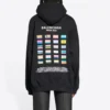 Pride-Hoodie, Boxy-Fit «Schwarz» 651799TMVO31070