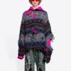Pullover aus Wollmischung im Destroyed-Fair-Isle-Look «Blue» 662518T16028088