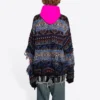 Pullover aus Wollmischung im Destroyed-Fair-Isle-Look «Blue» 662518T16028088