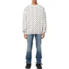 Pullover mit durchgehendem Logo und Rundhalsausschnitt «White Black» 702952T32339054