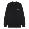 Pullover mit gesticktem Logo, mittlere Passform «Schwarz» 652981TKV871070